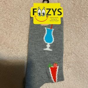 Foozy’s Women’s Collection. Gray Daquiri Crew Socks.